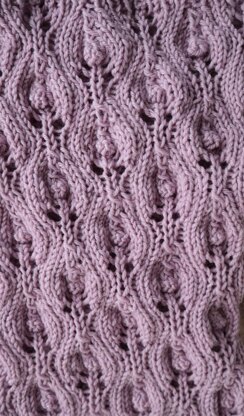 Violet Ice Bobble Cowl