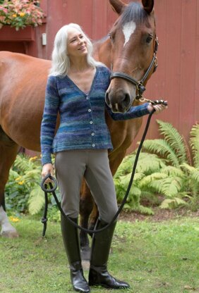 Potager Cardigan in Berroco Millefiori Light - 393-2 - Downloadable PDF