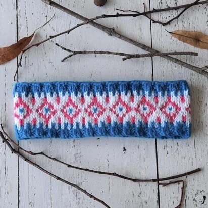 Vibrant Diamond Design - knitting pattern