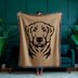 Golden Retriever Dog C2C Crochet Blanket Pattern