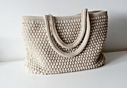 Crochet Tote Handle Bag