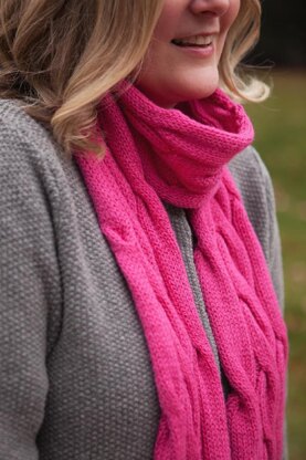 Rolling Cables Scarf - Lite