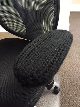 Office Chair Arm Rest Cover Knitting pattern by Karen O Hara LoveCrafts