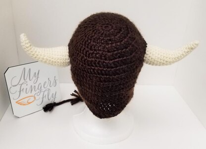 Buffalo Horned Earflap Hat