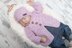 Round neck newborn cardigan 001