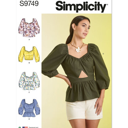 Simplicity Misses' Tops S9749 - Sewing Pattern