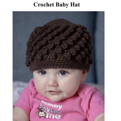 Crochet Baby Hat in Plymouth Yarn Dreambaby DK - F484