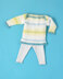 Moss Jumper - Free Sweater Crochet Pattern For Babies in Paintbox Yarns Baby DK Prints by Paintbox Yarns