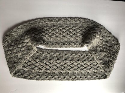 Silver Plaited Infinity Scarf