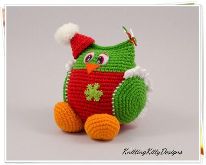 Amigurumi Christmas Owl