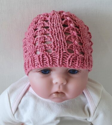 Briony - Baby’s lace beanie