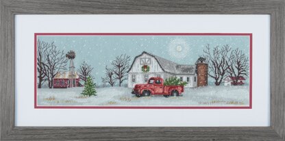 Dimensions Winter Farm Cross Stitch Kit