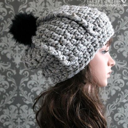 Bulky Ribbed Slouchy Hat  403