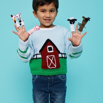 Barnyard Pals Sweater & Puppets