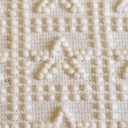 Stars One-Piece Baby Blanket Crochet Pattern