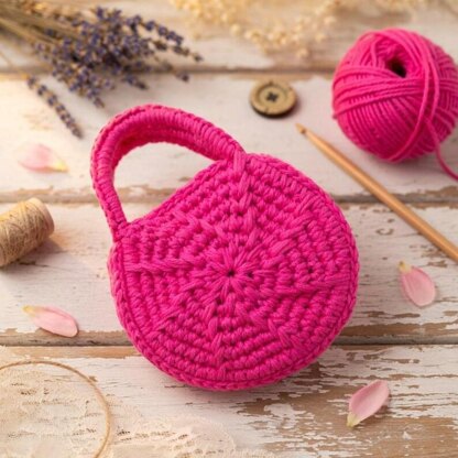 Crochet Round Bag / Tote Pattern + Video Tutorial (English Only)