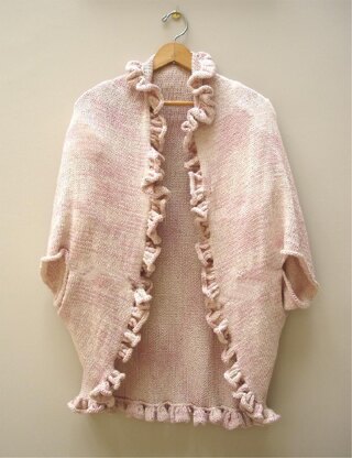 Ruffled Sweater Coat