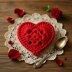 Crochet Heart Pattern PDF + Video Tutorial – Granny Heart Coaster, Valentine Motif DIY