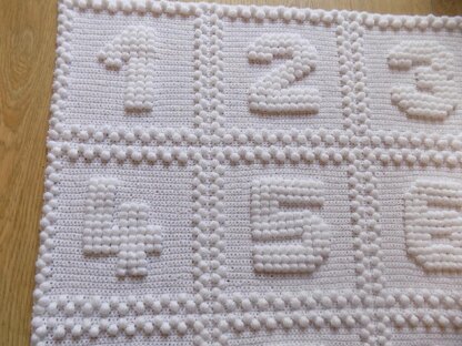 Numbers One Piece Baby Blanket