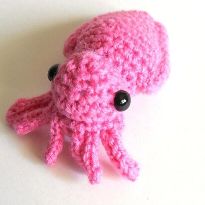 Mini Cuttlefish Amigurumi Plush Toy