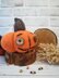 Pumpkin Hat Knitting Pattern 7.87" Tall for Halloween Gift