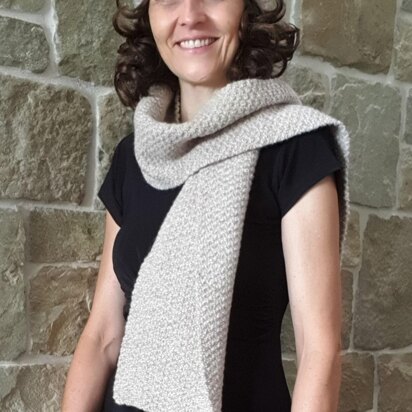 Saharra - family moss stitch beanie and scarf/cowl