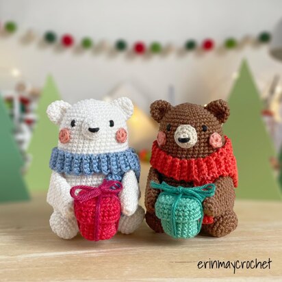 Beary Merry Christmas Bears Amigurumi Crochet Pattern