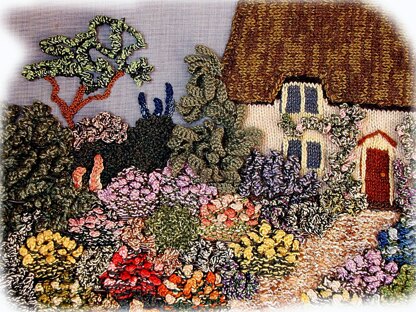 ENGLISH COUNTRY GARDEN knitting pattern cottage garden by Georgina Manvell