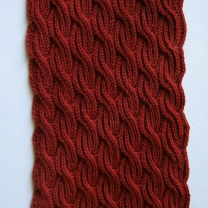 Brioche Cabled Turtleneck Scarf