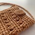 Raffia cell phone bag