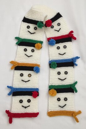 Snow People Neck Scarf