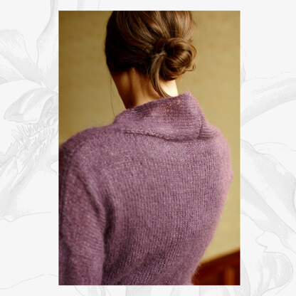 "Emma Cardigan" - Cardigan Knitting Pattern For Women in Willow & Lark Plume