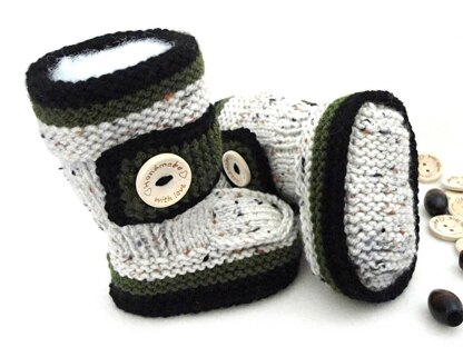 Pattern Knitted Baby Hat Baby Booties with Belt Baby Boy Baby Girl