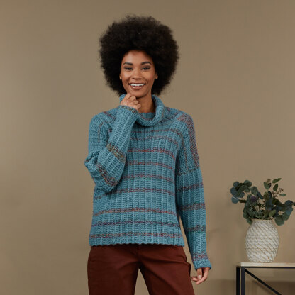 Henderson Pullover - Jumper Knitting Pattern for Women in Tahki Yarns Gunnison