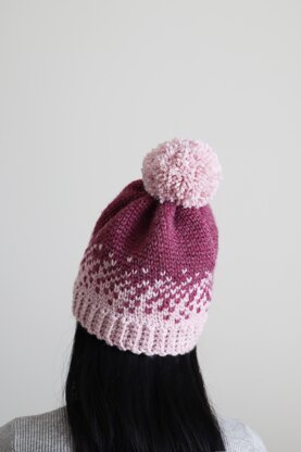 Ombré Fair Isle Beanie