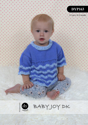 Chevron Jumper & Headband in DY Choice Baby Joy DK and Joy Print DK - DYP163