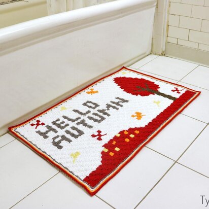 Hello Autumn Bath Mat