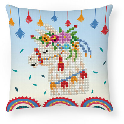 Diamond Dotz Mini Pillow - Llama Party Diamond Painting Kit