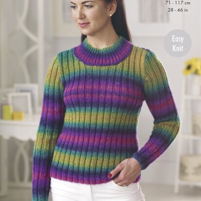 Sweater & Cardigan in King Cole Riot Chunky - 4715 - Downloadable PDF