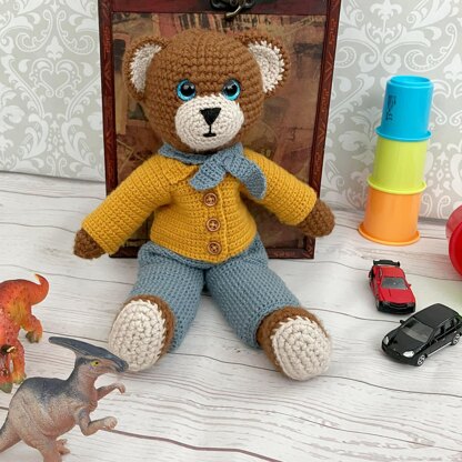 519 - Bertie Bear Crochet Pattern - 519