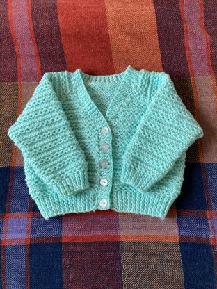 Waves of love baby cardigan