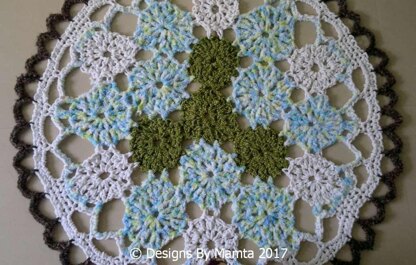 Crochet Doily Rug Pattern Earth Mandala