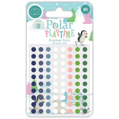 Craft Consortium Polar Playtime Adhesive Enamel Dots