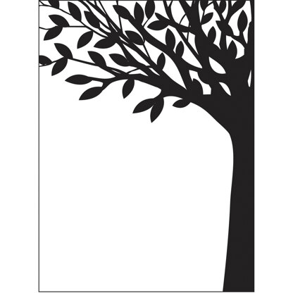Darice Embossing Folder 4.25"X5.75" - Leafy Tree Trunk