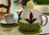 Tulip Tea Cosy in Patons Fab DK
