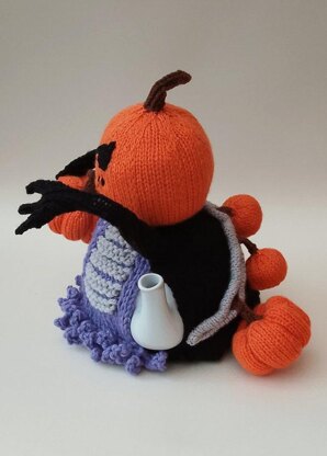Halloween Pumpkin Reaper Tea Cosy