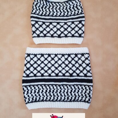 Palestinian Kufiya - knitting pattern