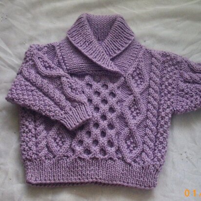 Aisling aran sweater for baby or toddler
