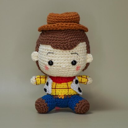 Baby Woody Toy Story amigurumi crochet pattern