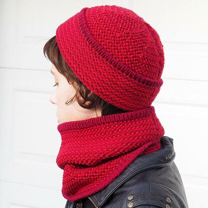 Simple Mix Beanie and Cowl